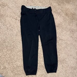 Under Armour Womens Jet Black SOFTBALL PANTS